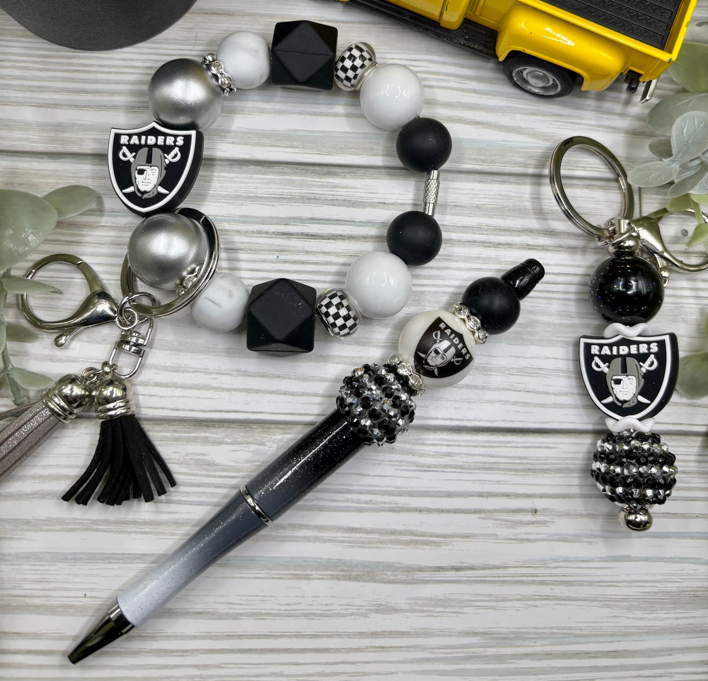 Team Wristlet/Purse Charm Keychain/Pen Sets