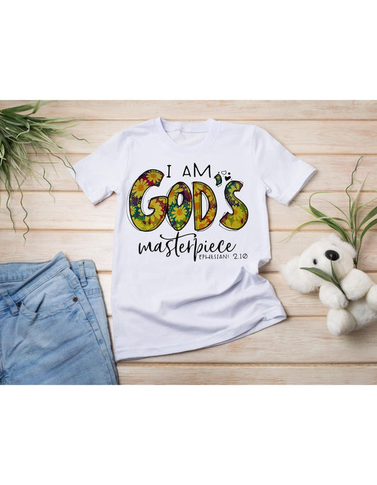 God's Masterpiece T-shirt, Jesus T-shirt, DTF, Christian, Faith, God, Religious, Inspirational T-shirt, Heat Transfer