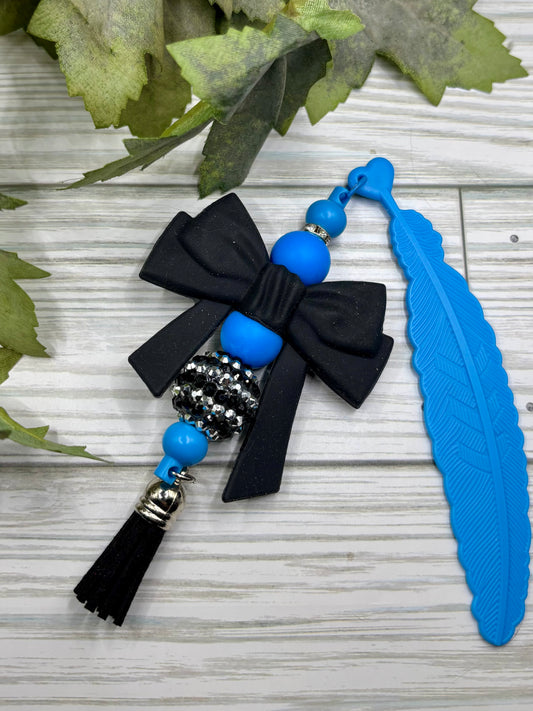 Big Bow Feather Bookmarks