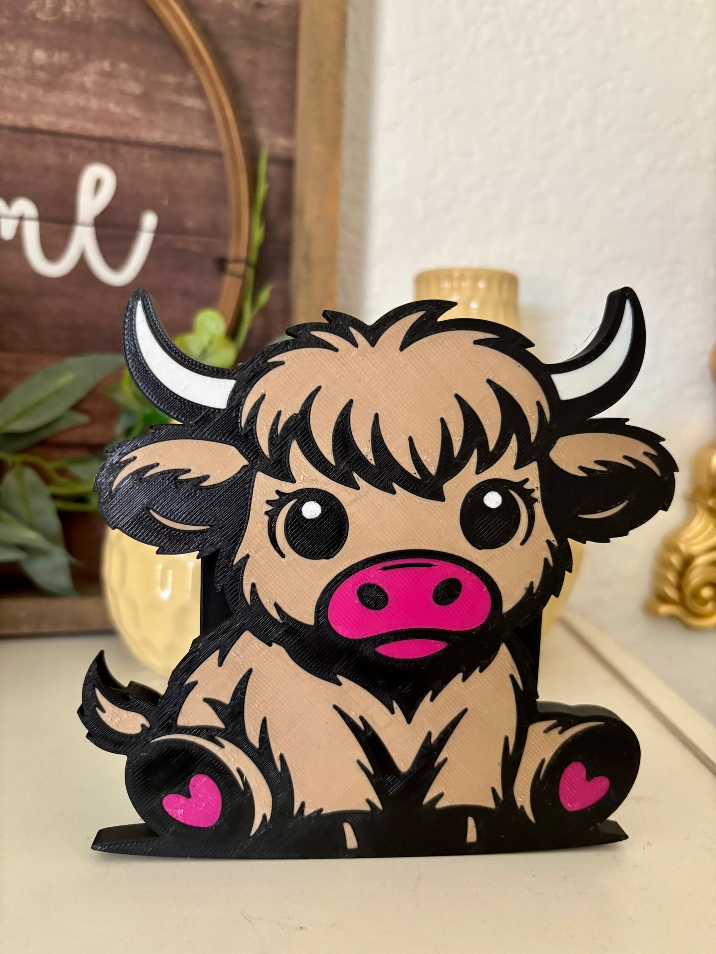 Highland Cow Pen Holder