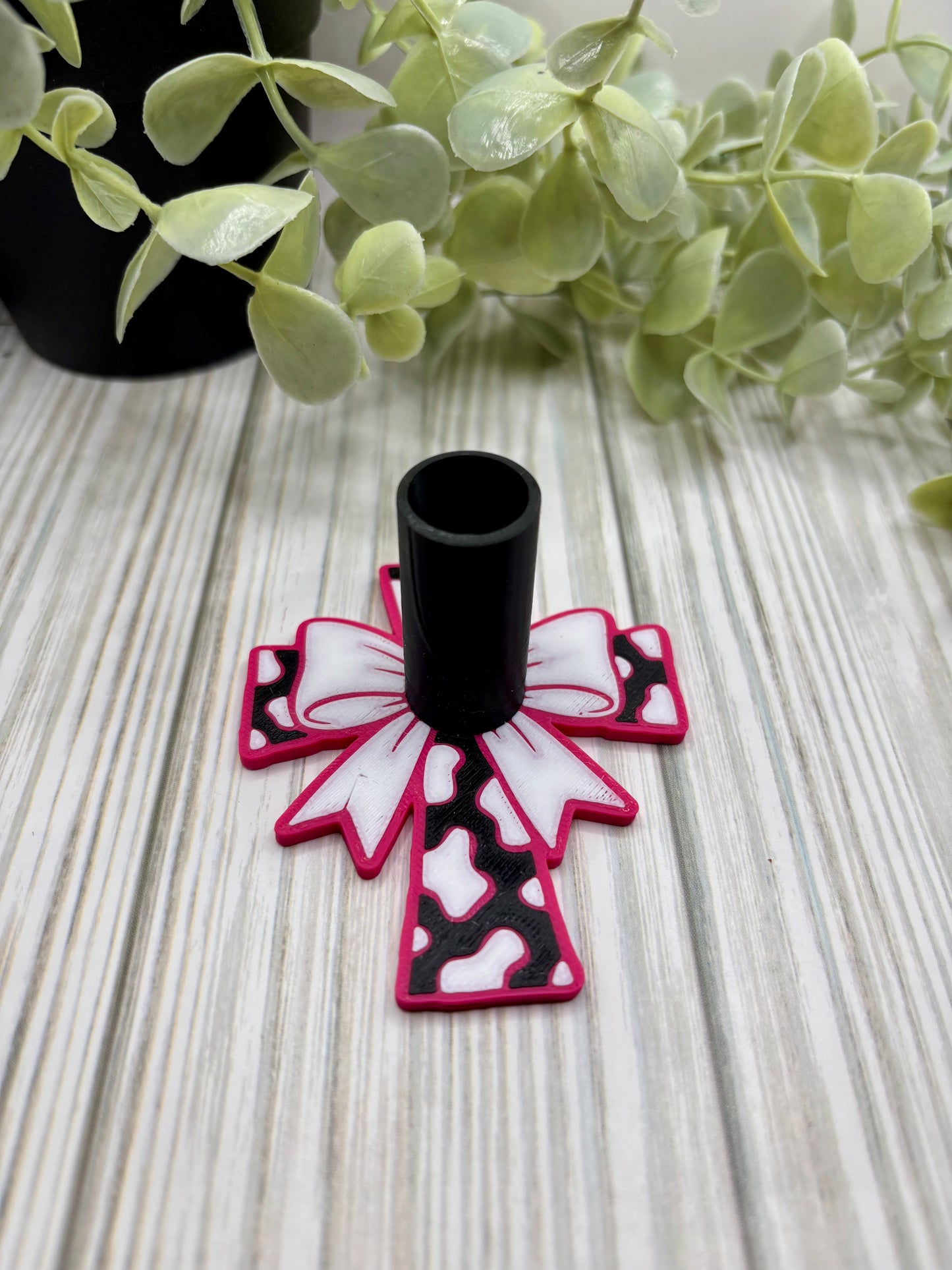 Cow Print Cross Pen Holder