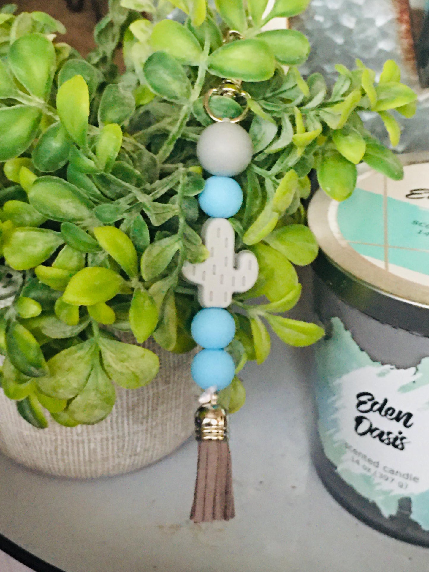 Silicone keychain, Keychain, Stocking Stuffer, Gift, Silicone beads, key holder, purse charm