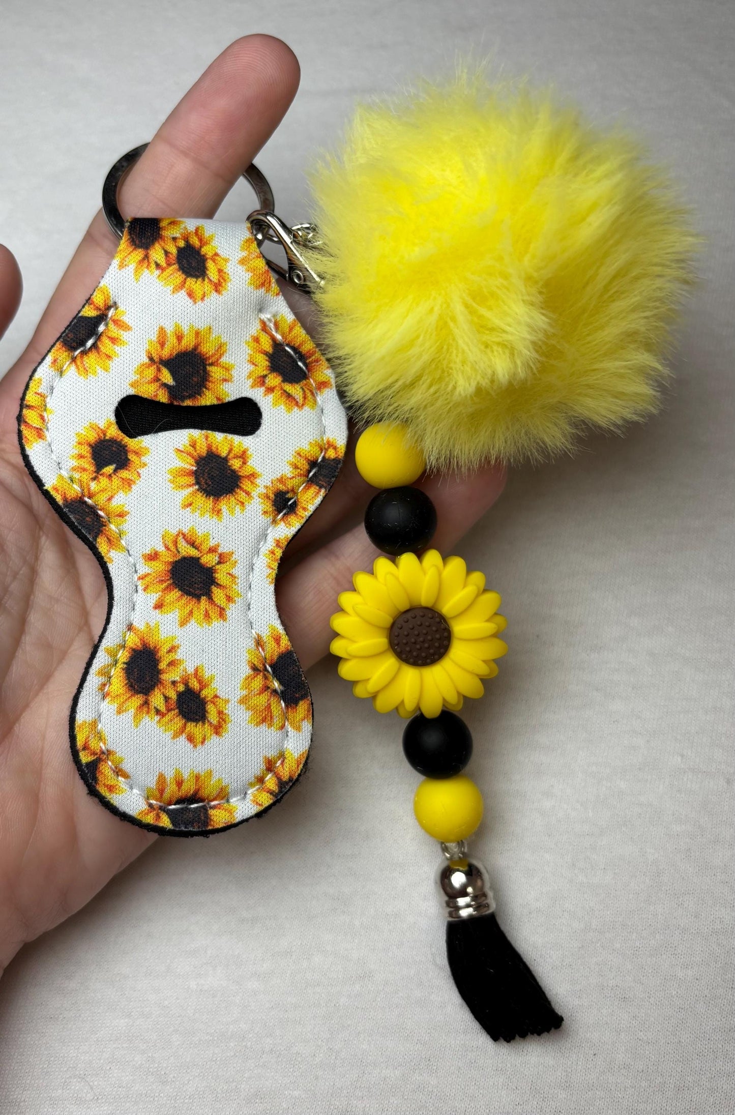 Silicone keychain, Keychain, Stocking Stuffer, Gift, Silicone beads, key holder, purse charm, lipstick holder, chapstick holder, focal bead